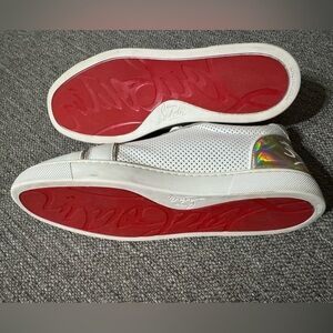 EUC Christian Louboutin Fun Vieira Calf, patent, calf, psychic, Napa leather